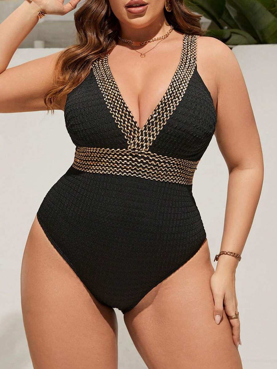 Maiô Plus Size Tricot Glam