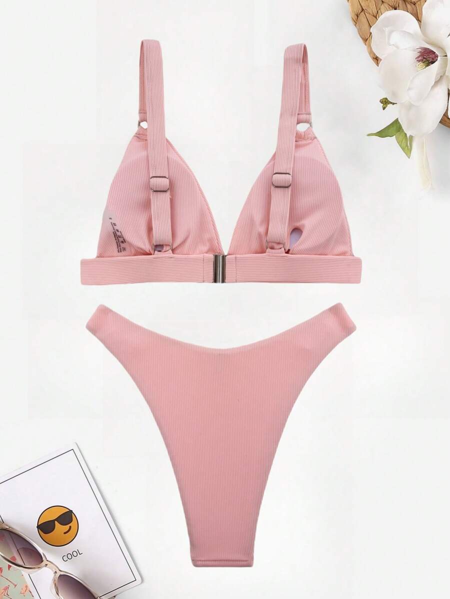 Biquíni Minimalista com Fecho Frontal