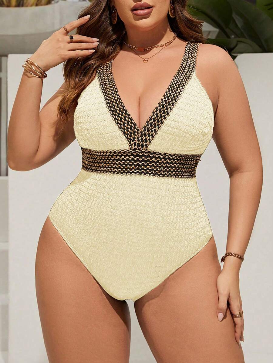 Maiô Plus Size Tricot Glam