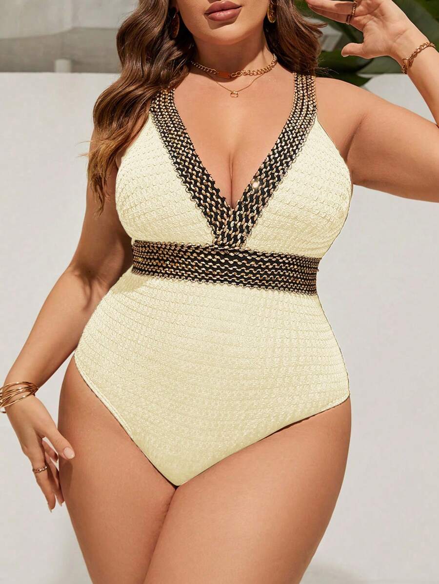 Maiô Plus Size Tricot Glam