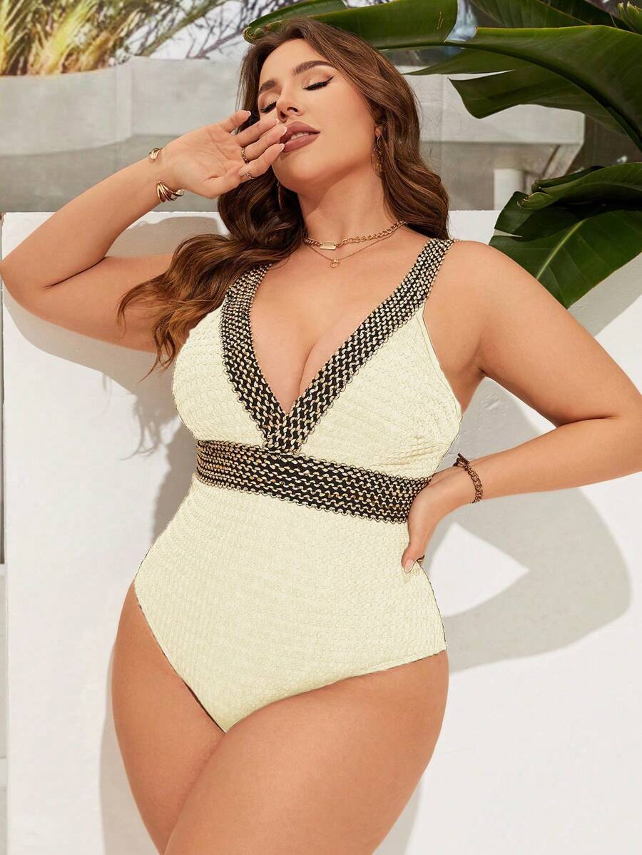 Maiô Plus Size Tricot Glam