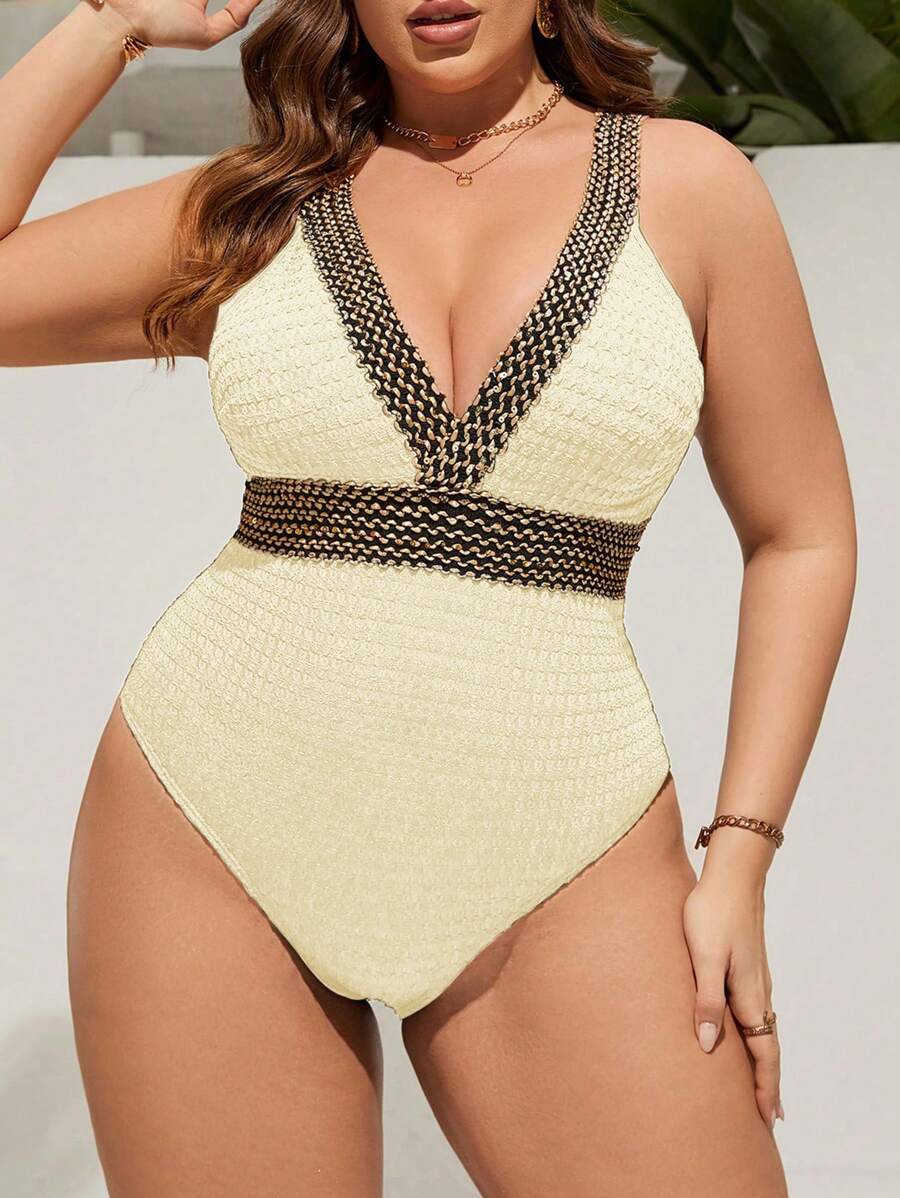 Maiô Plus Size Tricot Glam