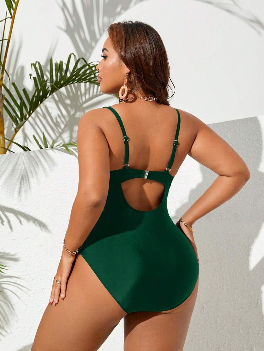 Maiô Plus Size Cross Glam