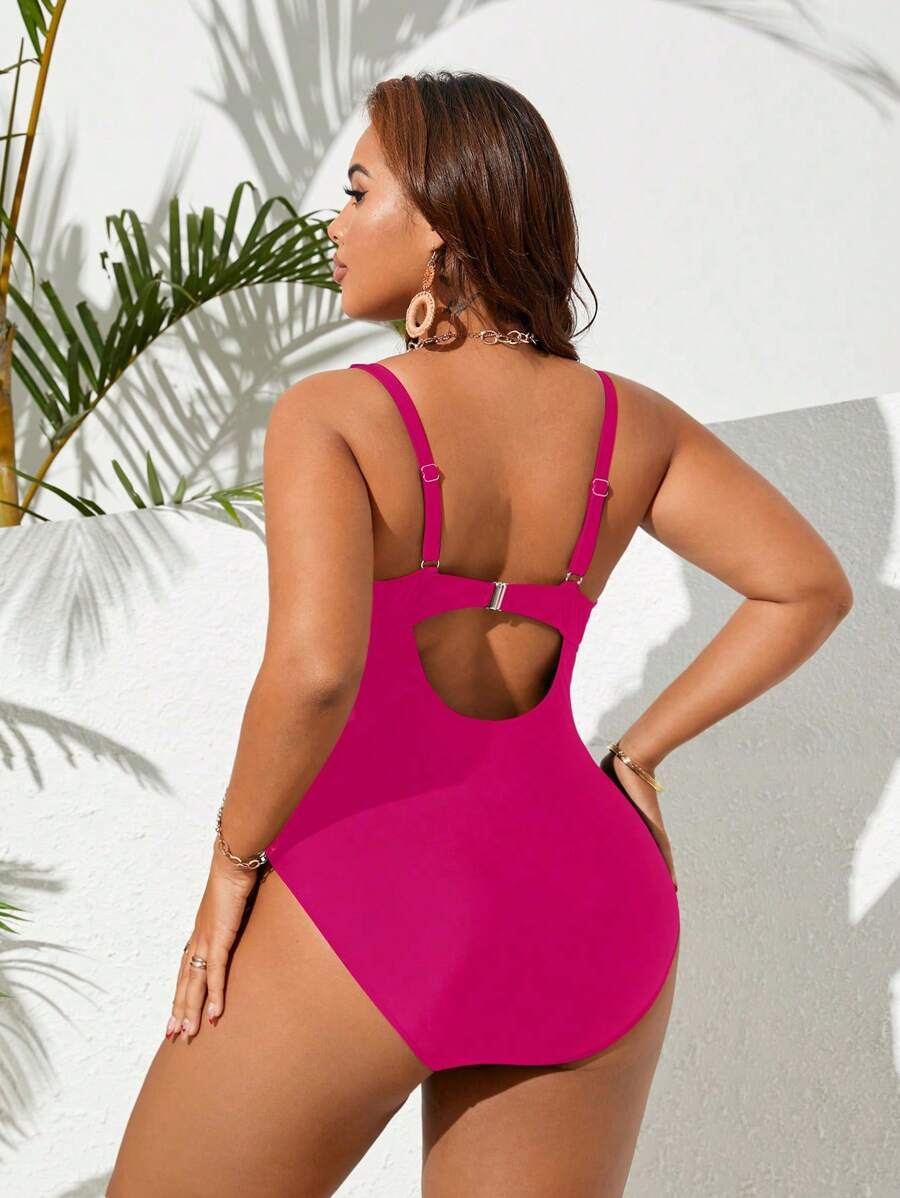 Maiô Plus Size Cross Glam