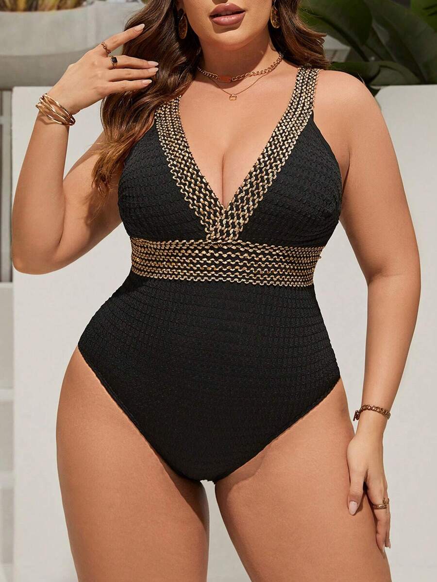 Maiô Plus Size Tricot Glam