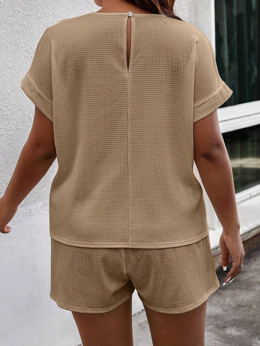 Conjunto Feminino Casual em Tecido Texturizado